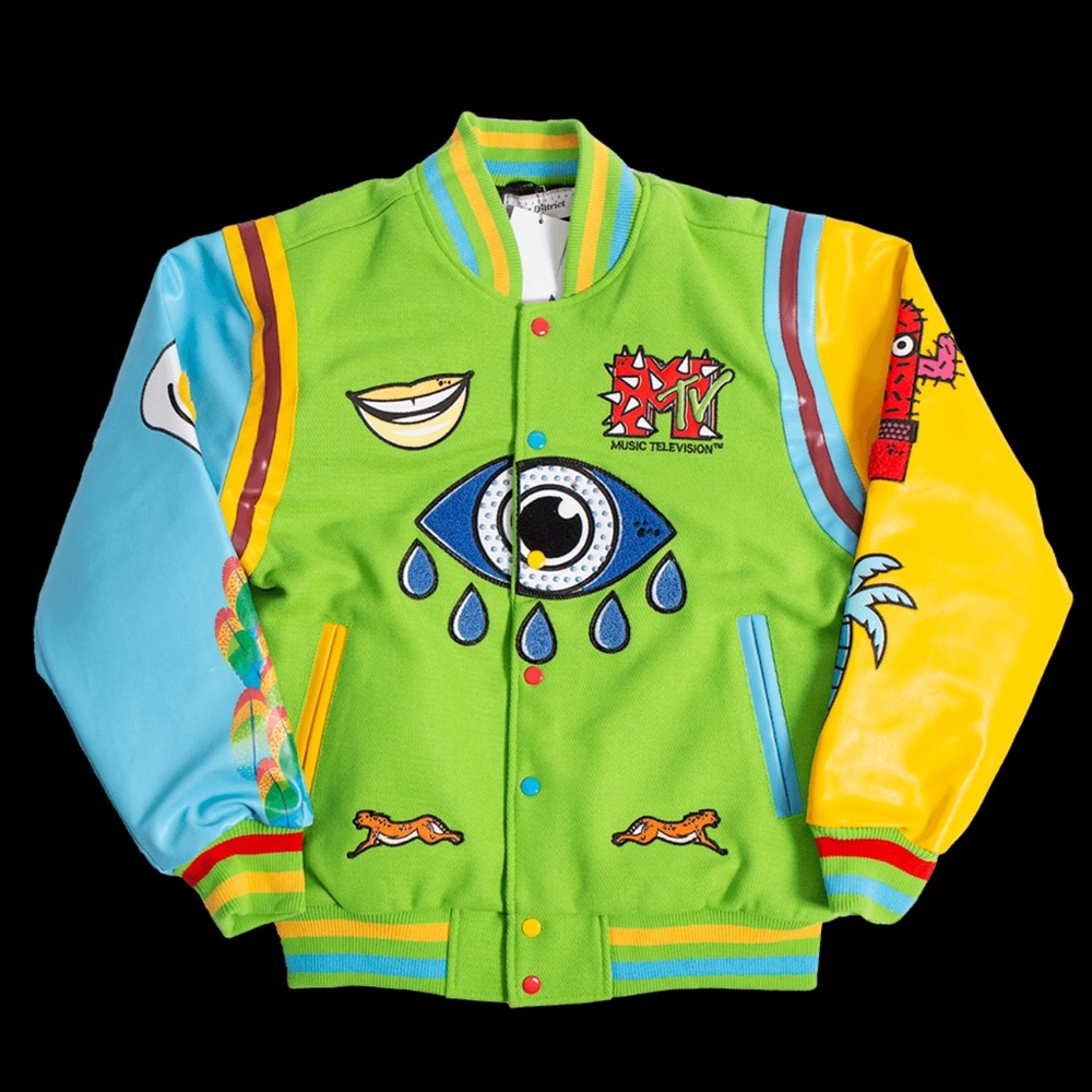 RARE 3XL MTV Varsity Letterman from 1994 MTV VMAS - very few made in 3x